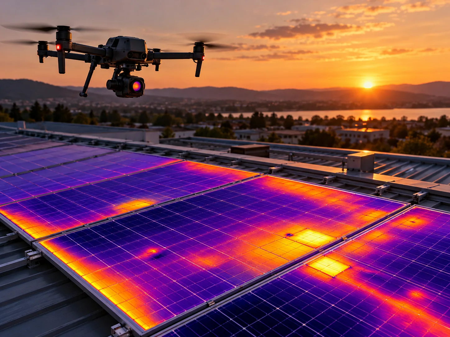 Acquisizioni termografiche e fotovoltaico — immagine illustrativa